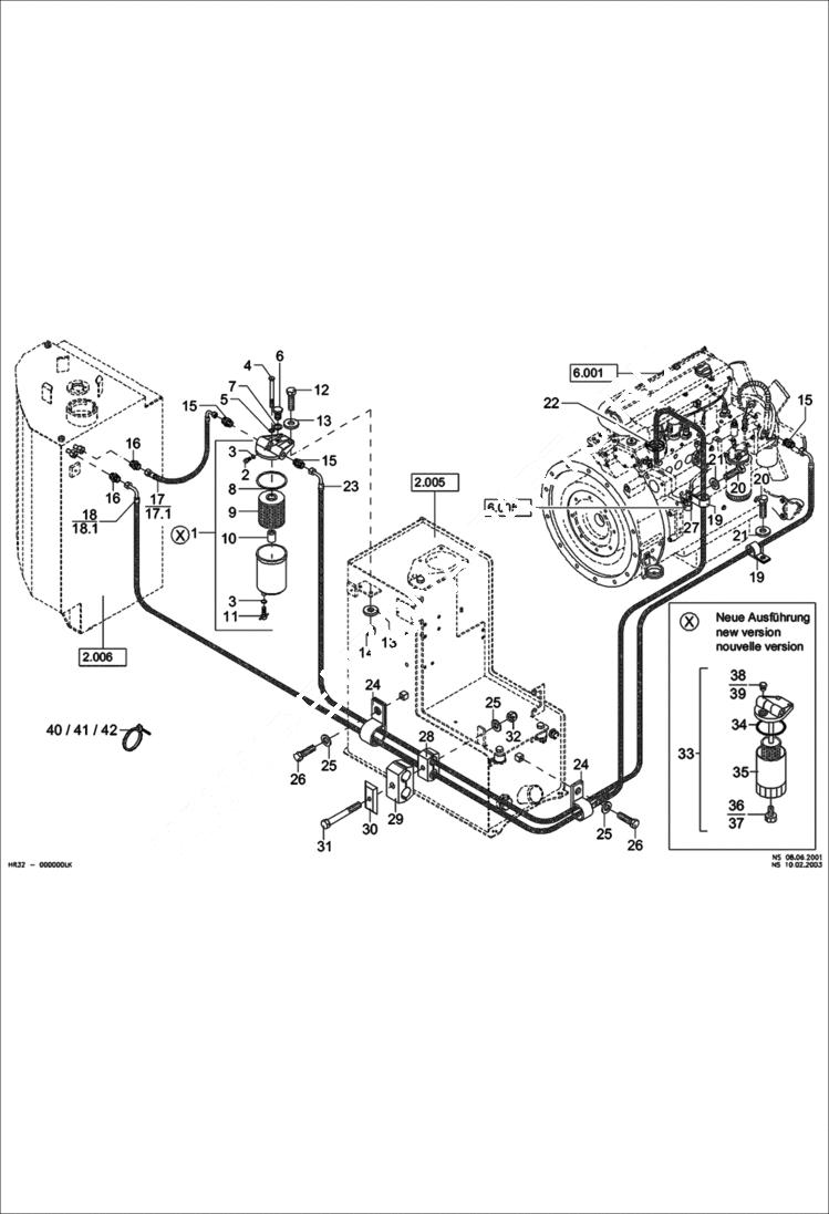 Схема запчастей Bobcat 442 - FUEL SUPPLY POWER UNIT