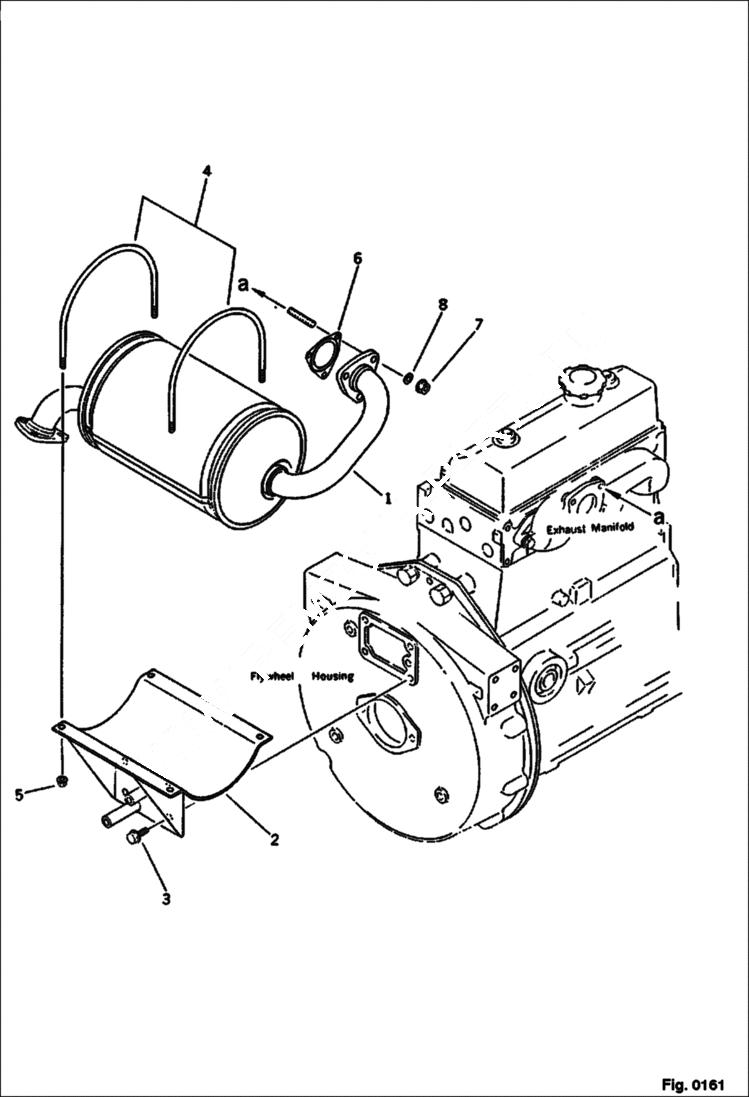 Схема запчастей Bobcat 116 - MUFFLER CYLINDER HEAD