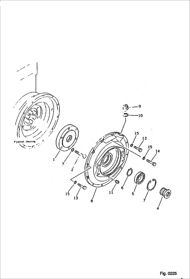 Схема запчастей Bobcat 130 - POWER TAKE OFF CYLINDER BLOCK