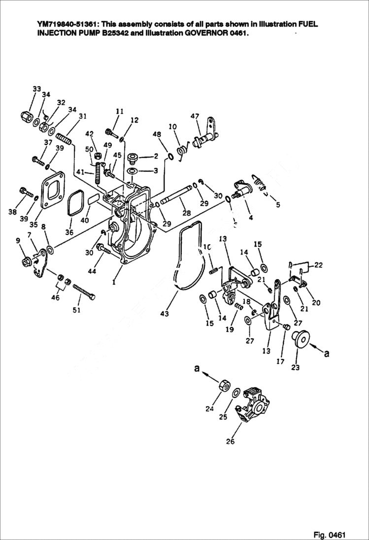 Схема запчастей Bobcat 76 - GOVERNOR FUEL SYSTEM