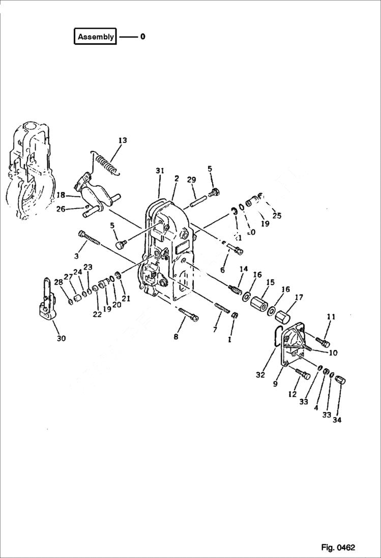 Схема запчастей Bobcat 130 - FUEL INJECTION PUMP (GOVERNOR) (2 of 2) FUEL SYSTEM