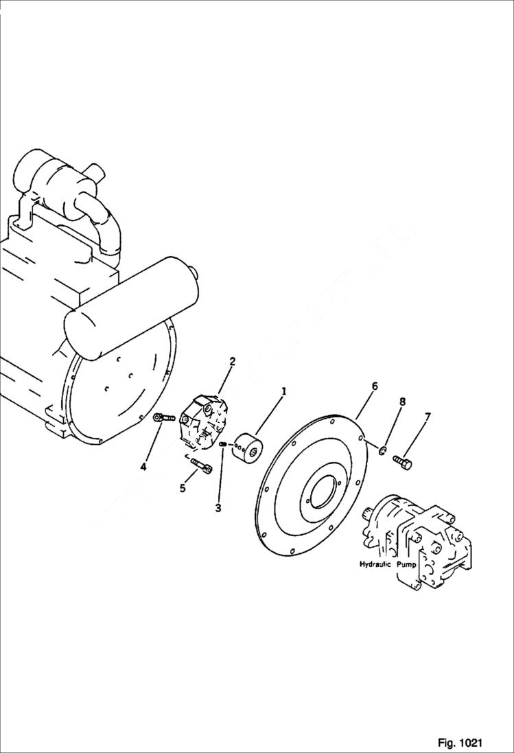 Схема запчастей Bobcat 56 - POWER TAKE OFF ENGINE RELATED PARTS AND ELECTRICAL SYSTEM