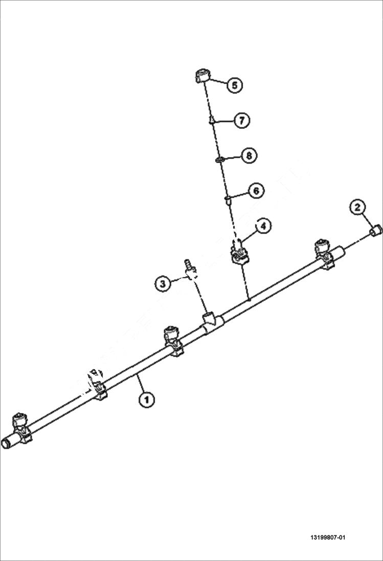 Схема запчастей Bobcat BCA24 - SPRAY TUBE ASSEMBLY WATER SYSTEM