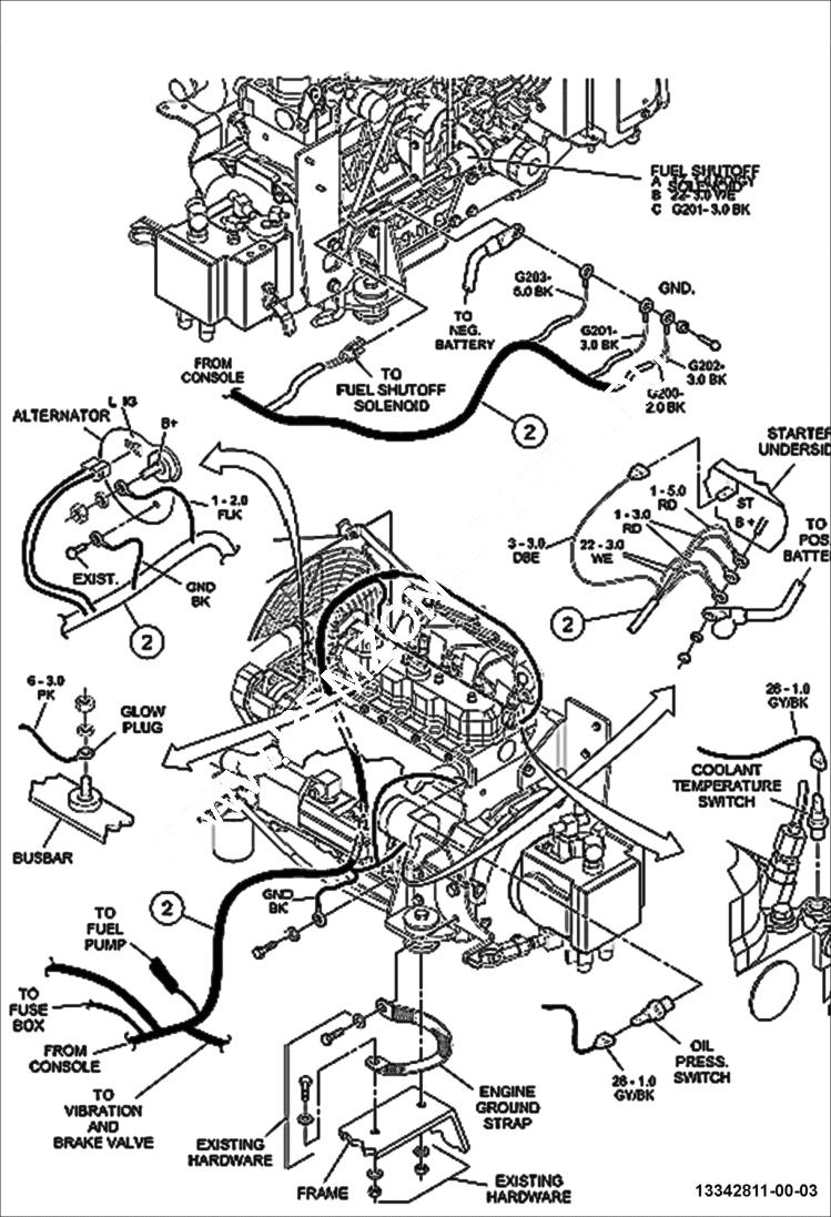 Схема запчастей Bobcat BCA24 - WIRING HARNESS ASSEMBLY ELECTRICAL SYSTEM