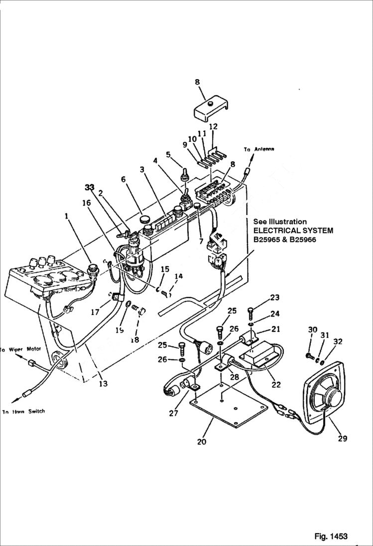 Схема запчастей Bobcat 130 - INSTRUMENT PANEL 2/3 ENGINE RELATED PARTS AND ELECTRICAL SYSTEM