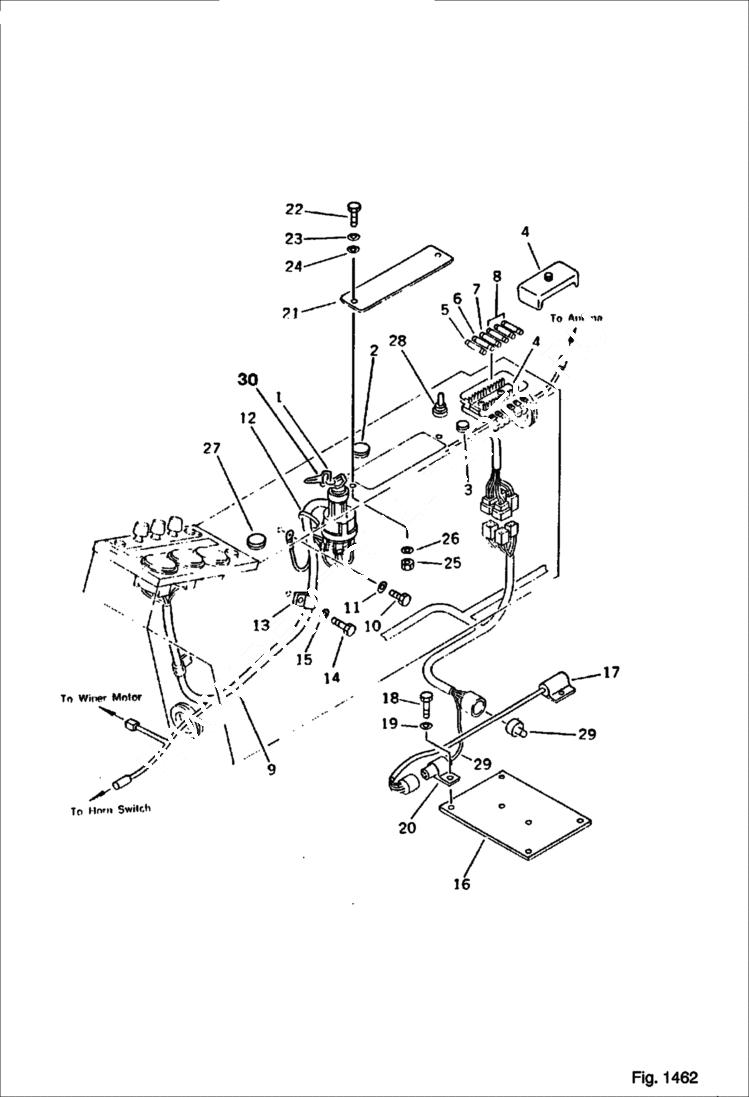 Схема запчастей Bobcat 130 - INSTRUMENT PANEL 2/3 Radio-less Without Swing Mechanical Brake (except Japan) ENGINE RELATED PARTS AND ELECTRICAL SYSTEM