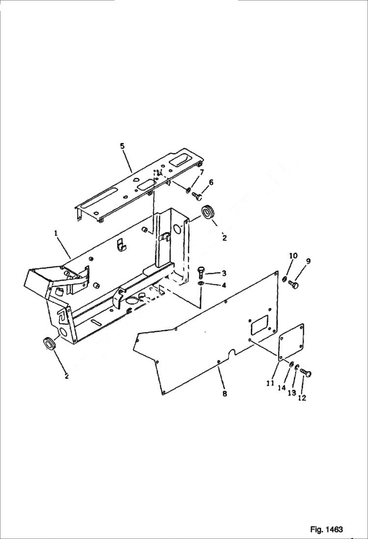 Схема запчастей Bobcat 130 - INSTRUMENT PANEL 3/3 Radio-less Without Swing Mechanical Brake (except Japan) ENGINE RELATED PARTS AND ELECTRICAL SYSTEM