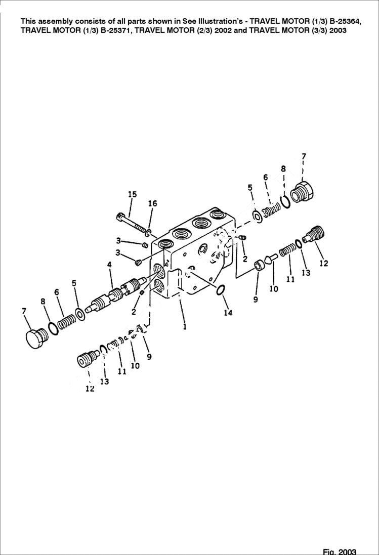 Схема запчастей Bobcat 56 - TRAVEL MOTOR (3/3) TRAVEL AND FINAL DRIVE