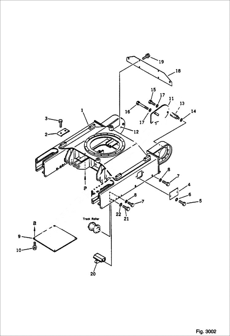 Схема запчастей Bobcat 76 - TRACK FRAME (FOR RUBBER SHOE) UNDERCARRIAGE