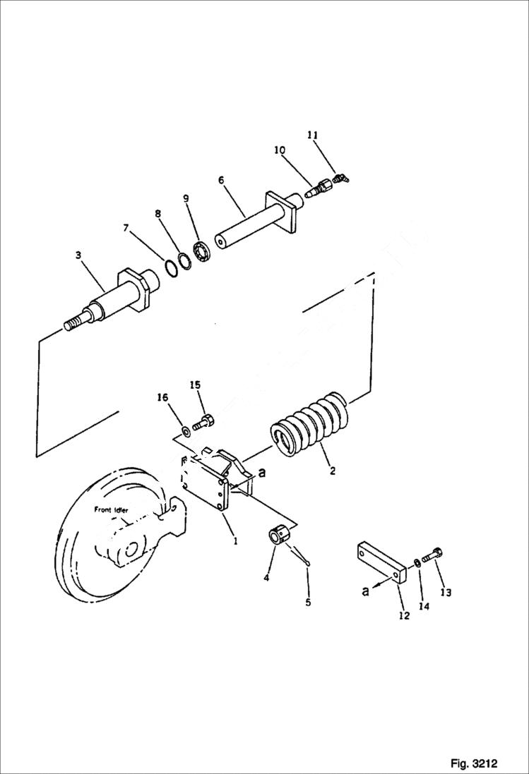 Схема запчастей Bobcat 76 - RECOIL SPRING (FOR RUBBER SHOES) UNDERCARRIAGE