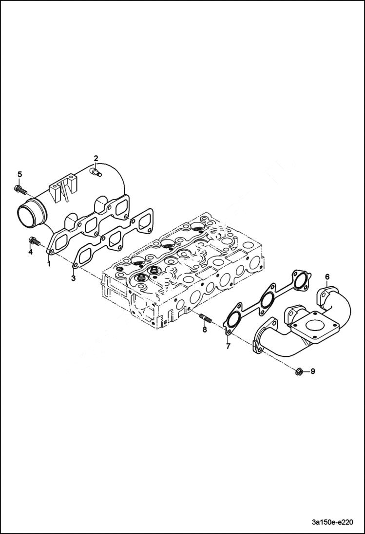 Схема запчастей Bobcat CT225 - MANIFOLD GROUP (S/N ABFJ11001 & Above) POWER UNIT