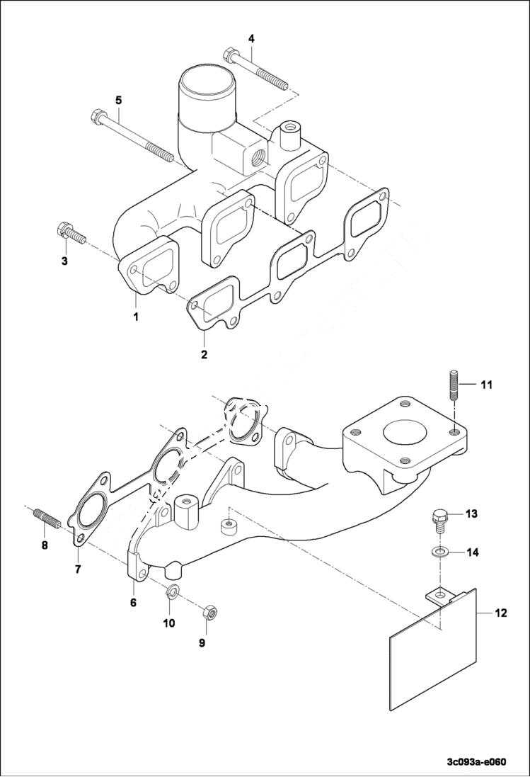 Схема запчастей Bobcat CT120 - MANIFOLD GROUP POWER UNIT