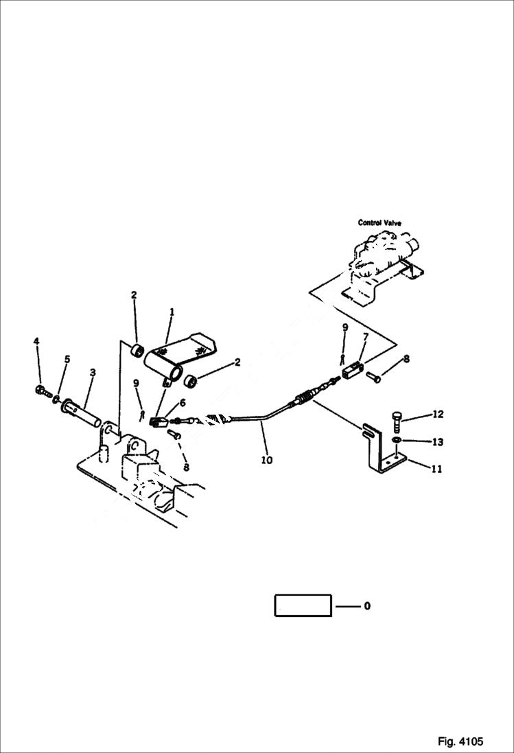 Схема запчастей Bobcat 100 - CONTROL PEDAL (FOR BREAKER) CONTROL SYSTEM AND REVOLVING FRAME