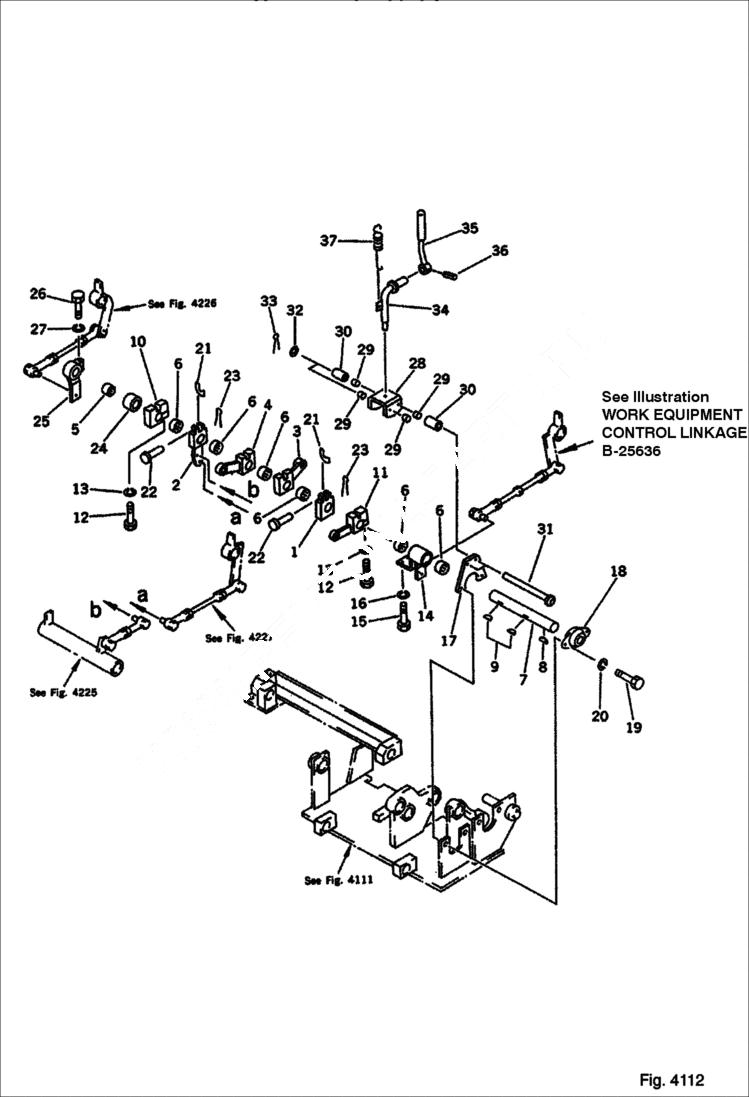 Схема запчастей Bobcat 100 - TRAVEL CONTROL LEVER (2/2) (6 WAY SHIFT PATTERN SPEC.) Komatsu S/N 13025 & Abv. CONTROL SYSTEM AND REVOLVING FRAME