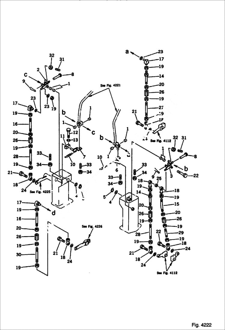 Схема запчастей Bobcat 100 - WORK EQUIPMENT CONTROL LEVER (2/2) (6 WAY SHIFT PATTERN SPEC.) Komatsu S/N 13025 & Abv. CONTROL SYSTEM AND REVOLVING FRAME