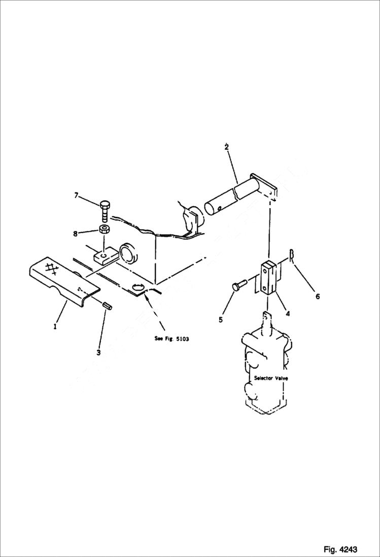 Схема запчастей Bobcat 76 - BOOM SWING CONTROL PEDAL CONTROL SYSTEM AND REVOLVING FRAME