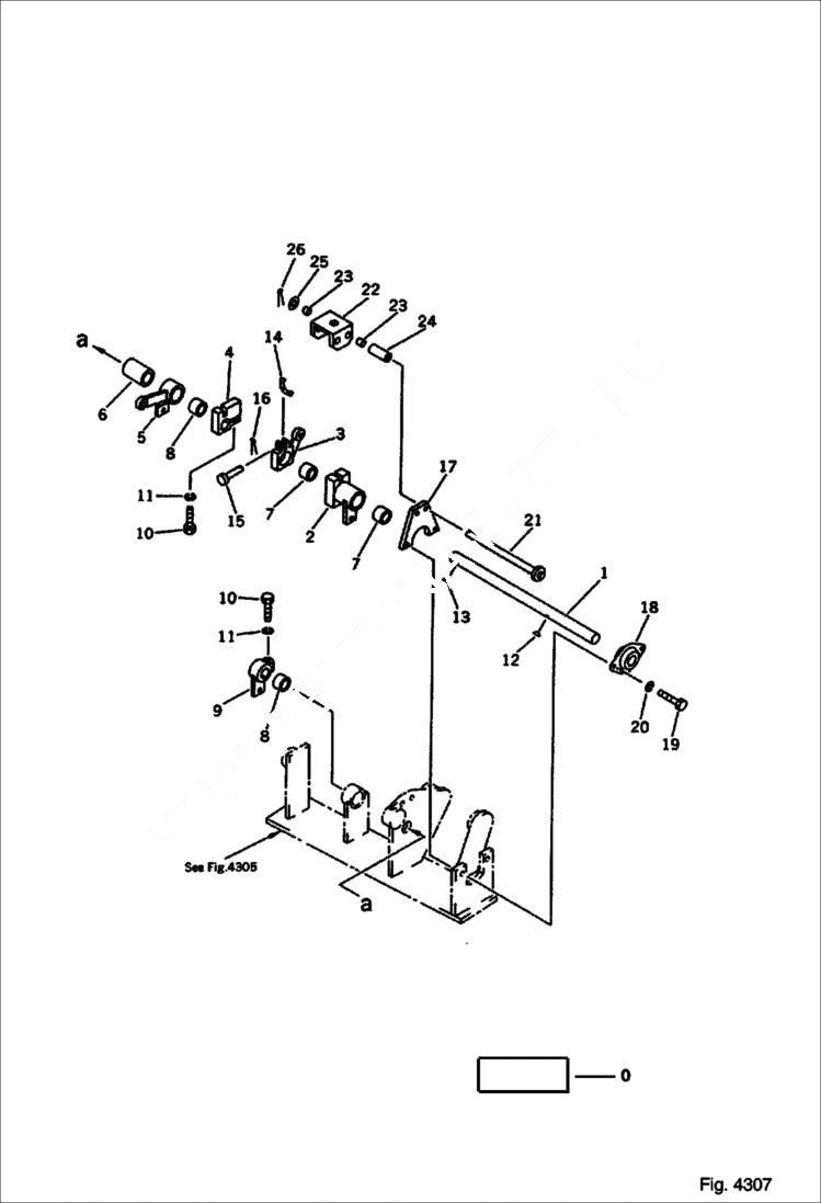 Схема запчастей Bobcat 100 - TRAVEL CONTROL LEVER (2/2) (FOR I.S.O. PATTERN) CONTROL SYSTEM AND REVOLVING FRAME