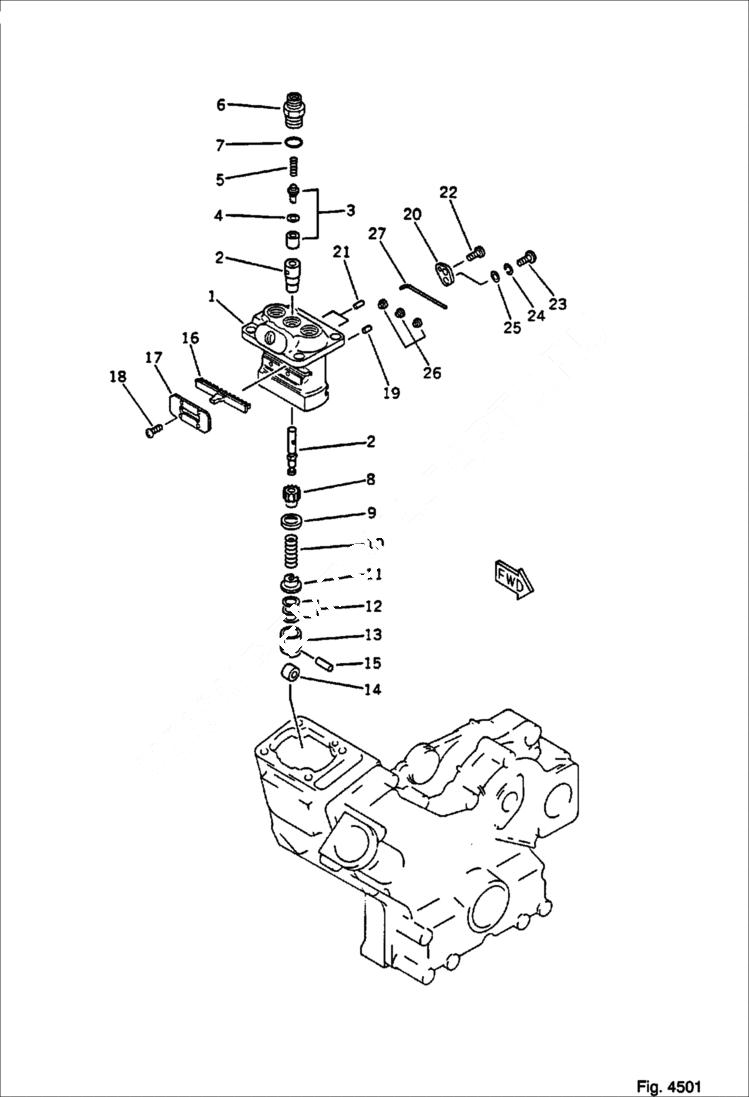 Схема запчастей Bobcat 56 - FUEL INJECTION PUMP FUEL SYSTEM