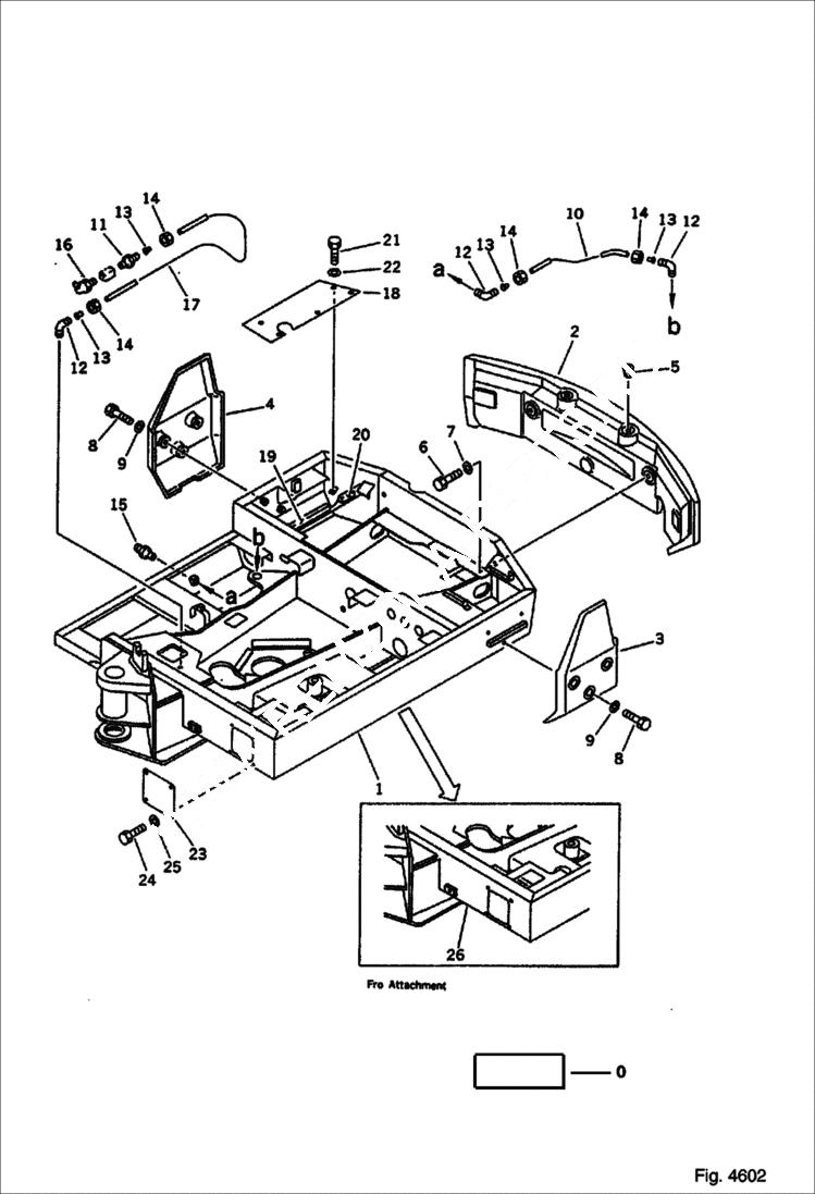 Схема запчастей Bobcat 100 - REVOLVING FRAME (FOR BREAKER) Komatsu S/N 10001-13024 CONTROL SYSTEM AND REVOLVING FRAME