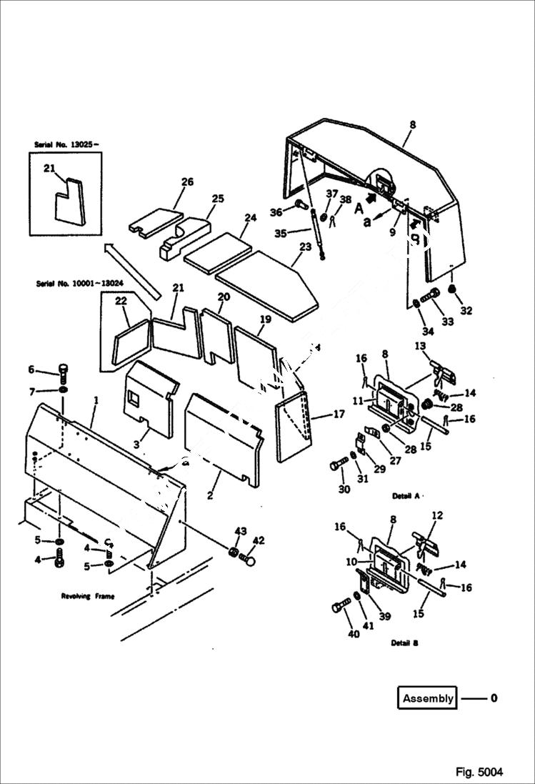 Схема запчастей Bobcat 100 - MACHINE CAB (3/3) (FOR VANDALISM PROTECTION) GUARD