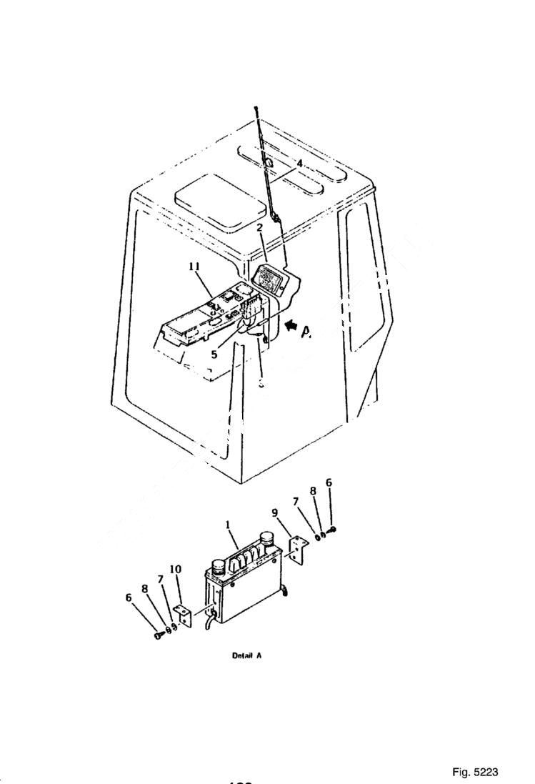 Схема запчастей Bobcat 100 - CAR RADIO REVOLVING FRAME AND CAB