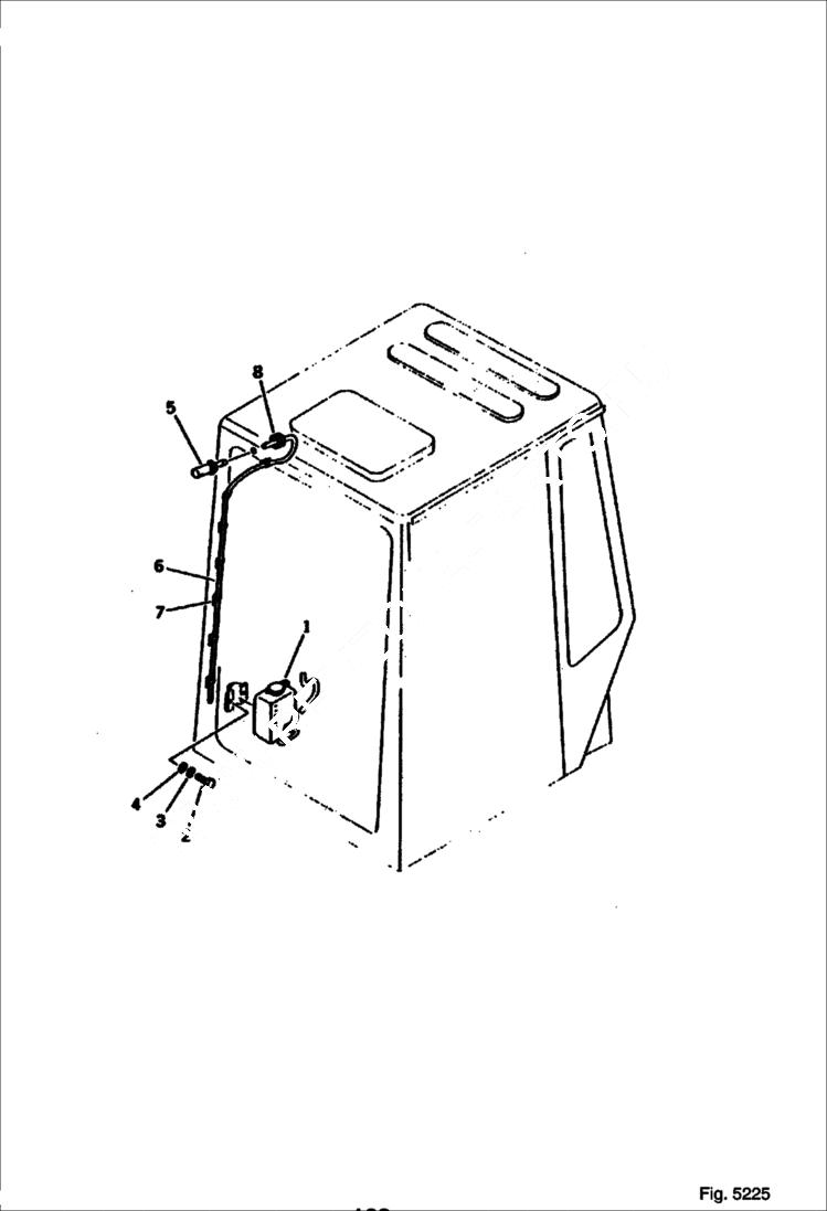 Схема запчастей Bobcat 100 - WINDOW WASHER REVOLVING FRAME AND CAB