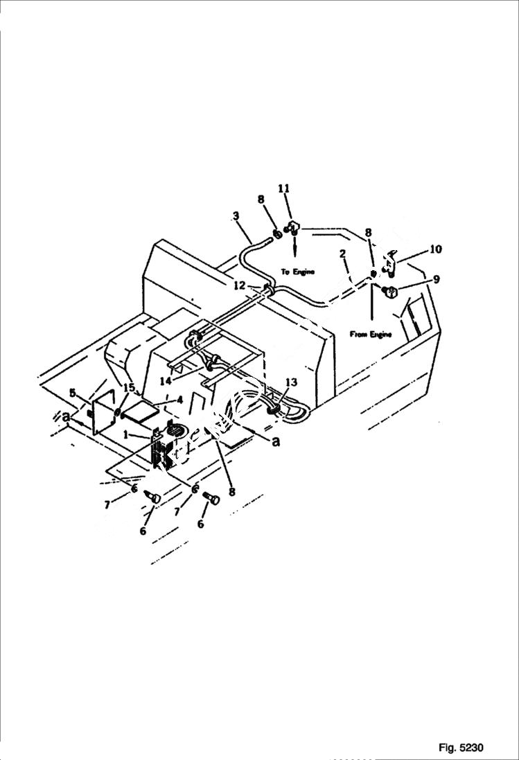 Схема запчастей Bobcat 100 - CAR HEATER REVOLVING FRAME AND CAB