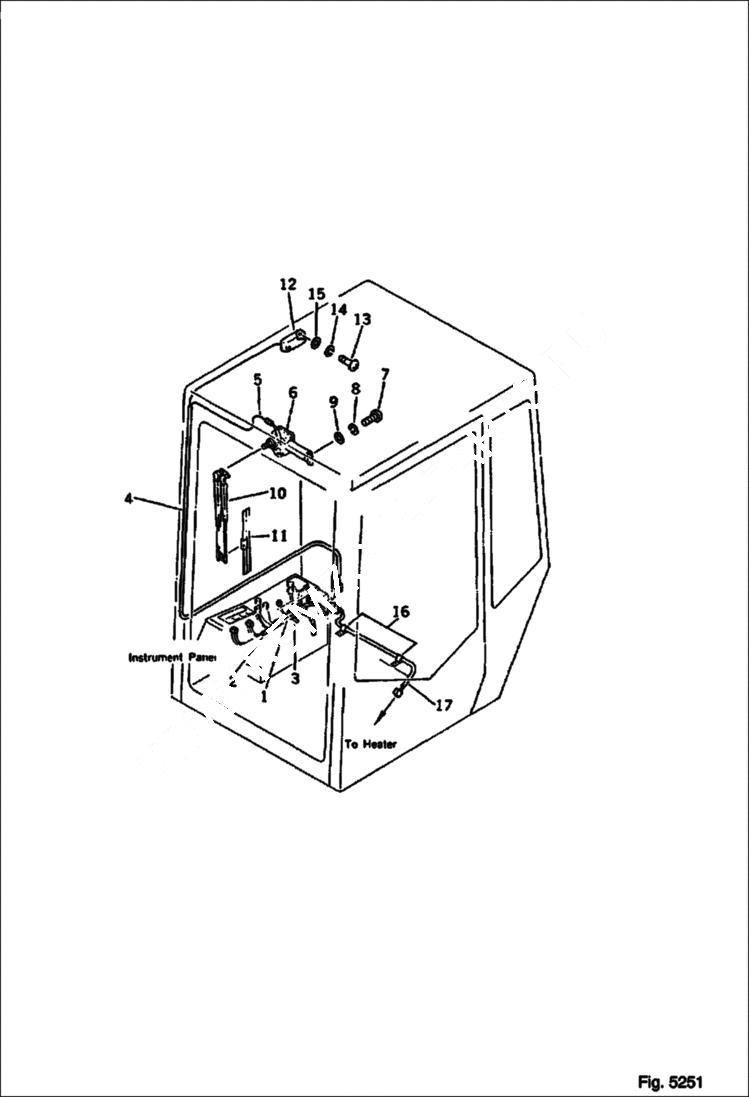 Схема запчастей Bobcat 116 - ELECTRICAL SYSTEM FOR CAB GUARD