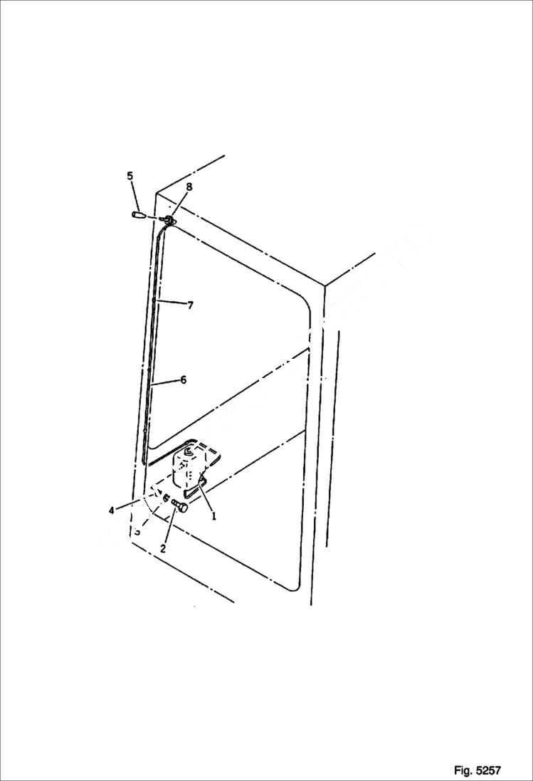 Схема запчастей Bobcat 116 - WINDOW WASHER GUARD