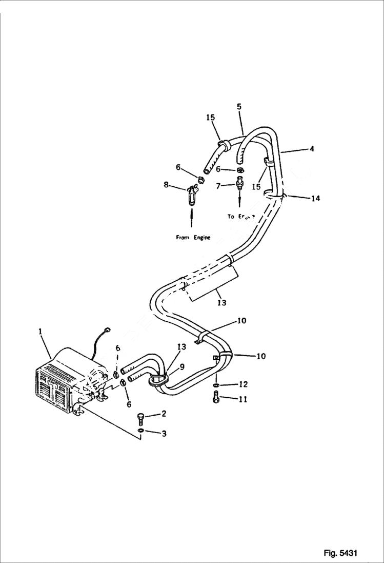 Схема запчастей Bobcat 130 - CAR HEATER REVOLVING FRAME, GUARD AND CAB