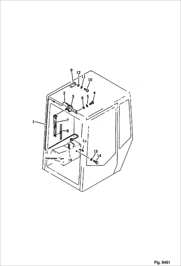 Схема запчастей Bobcat 76 - ELECTRICAL SYSTEM (FOR CAB) GUARD