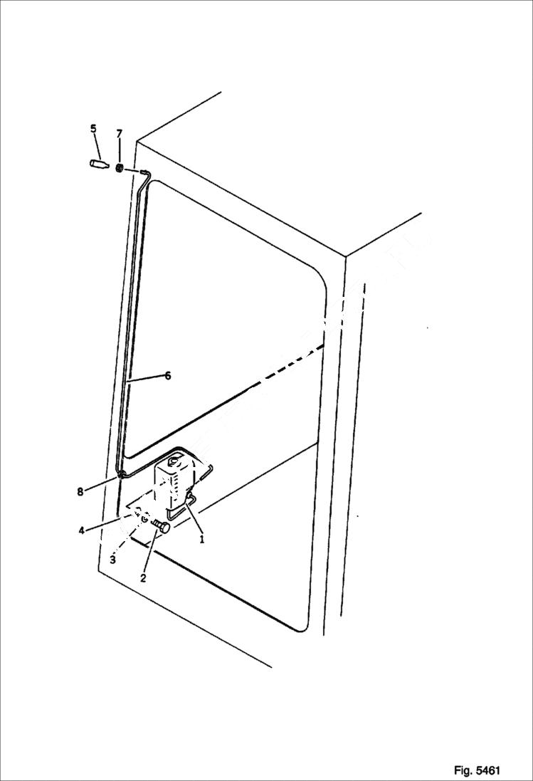 Схема запчастей Bobcat 76 - WINDOW WASHER GUARD