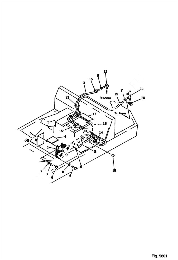 Схема запчастей Bobcat 100 - CAB HEATER GUARD