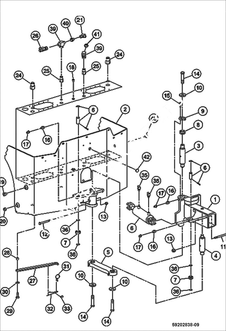 Схема запчастей Bobcat BCA24 - MAIN FRAME MAIN FRAME