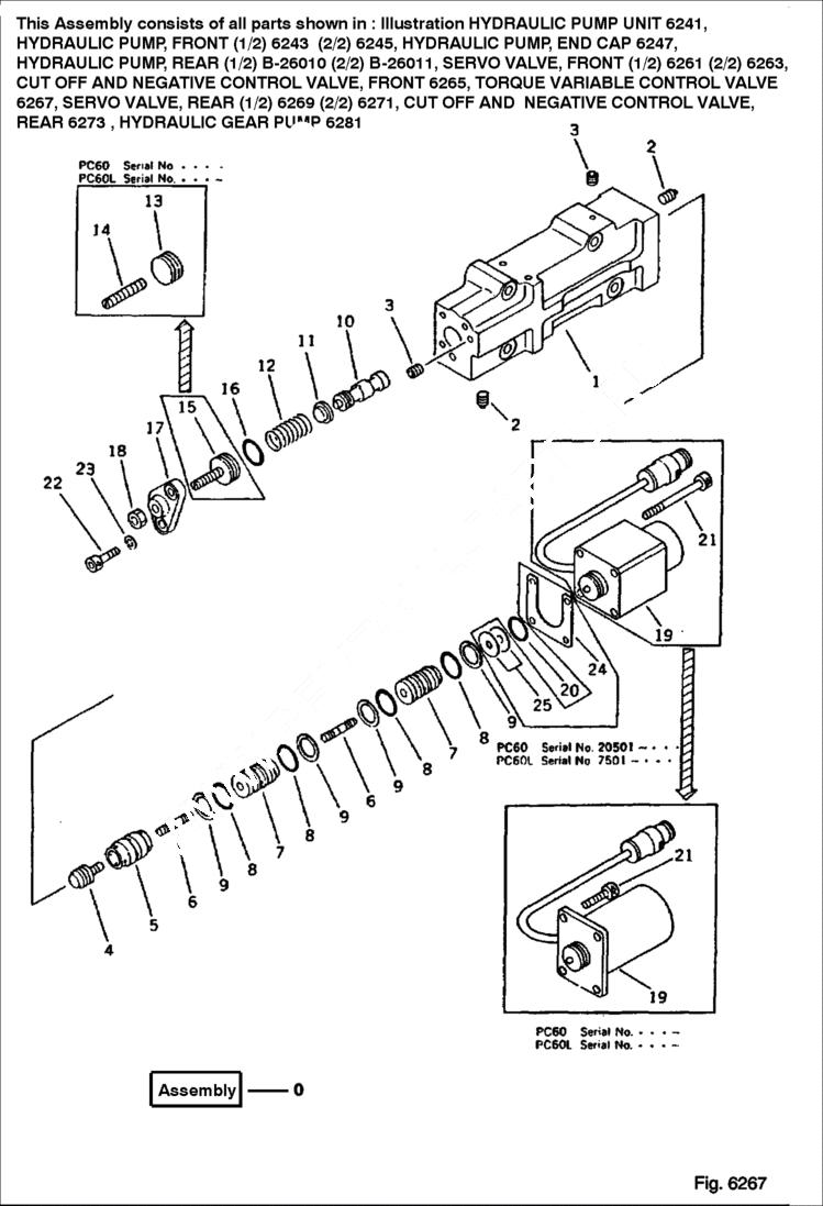 Схема запчастей Bobcat 130 - TORQUE VARIABLE CONTROL VALVE HYDRAULIC SYSTEM