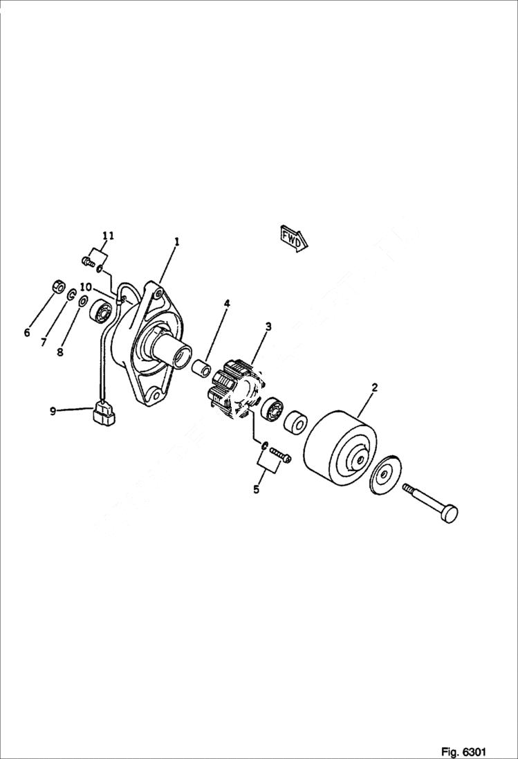 Схема запчастей Bobcat 56 - ALTERNATOR ELECTRICAL SYSTEM