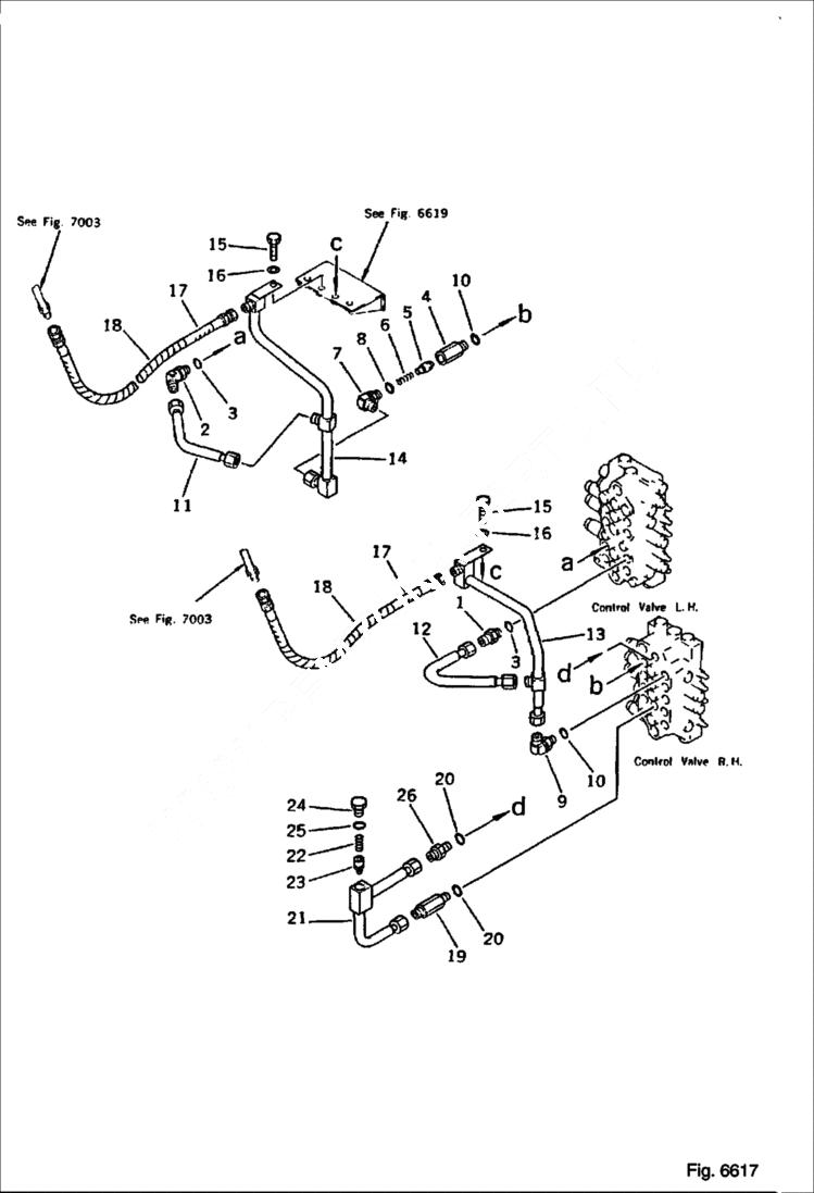 Схема запчастей Bobcat 130 - HYDRAULIC PIPING Arm Cylinder Line HYDRAULIC SYSTEM