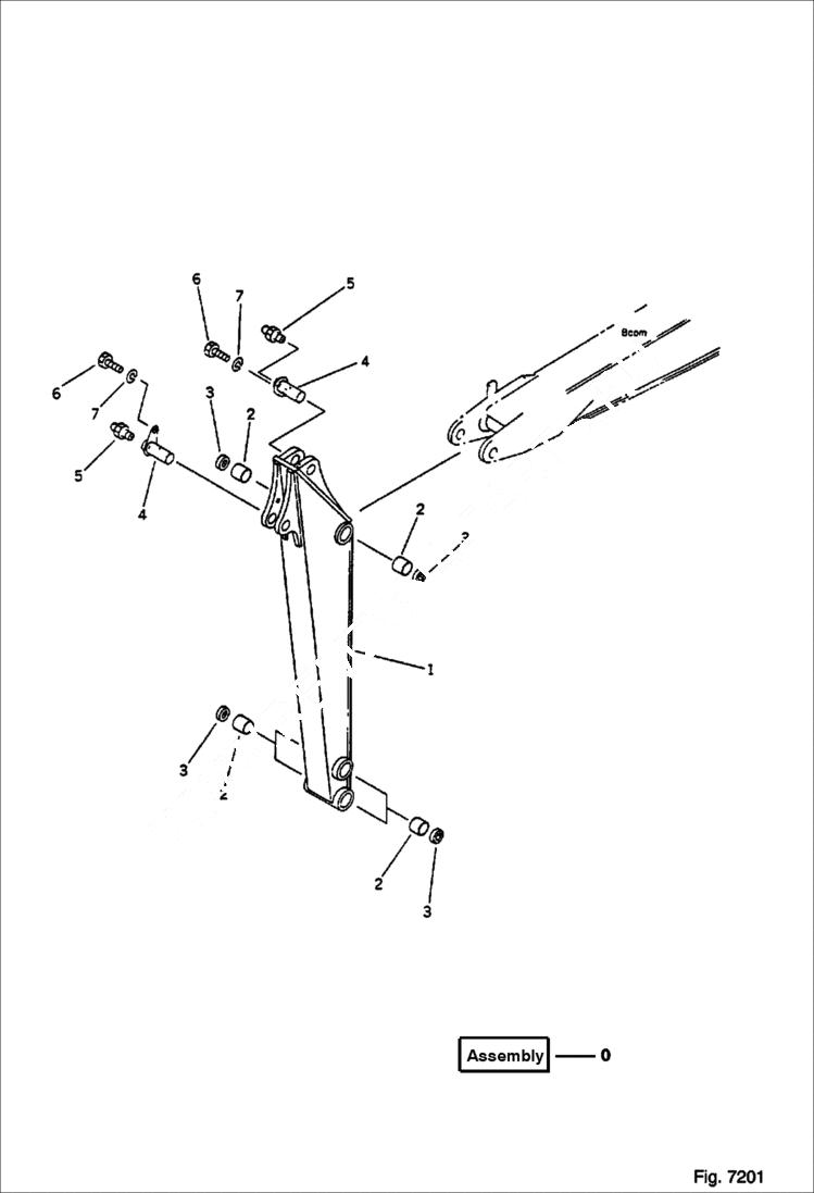 Схема запчастей Bobcat 56 - ARM WORK EQUIPMENT