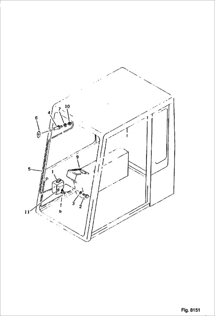 Схема запчастей Bobcat 130 - WINDOW WASHER OPTIONAL PARTS