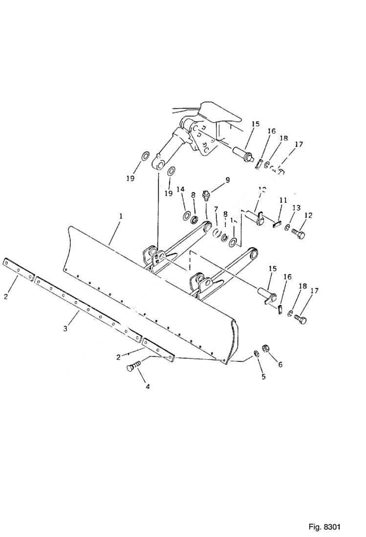 Схема запчастей Bobcat 130 - FRONT BLADE OPTIONAL PARTS