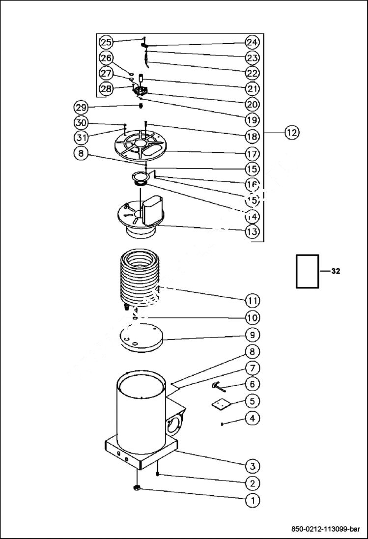 Схема запчастей Bobcat PRESSURE WASHER - BOILER ASSEMBLY EQUIPMENT