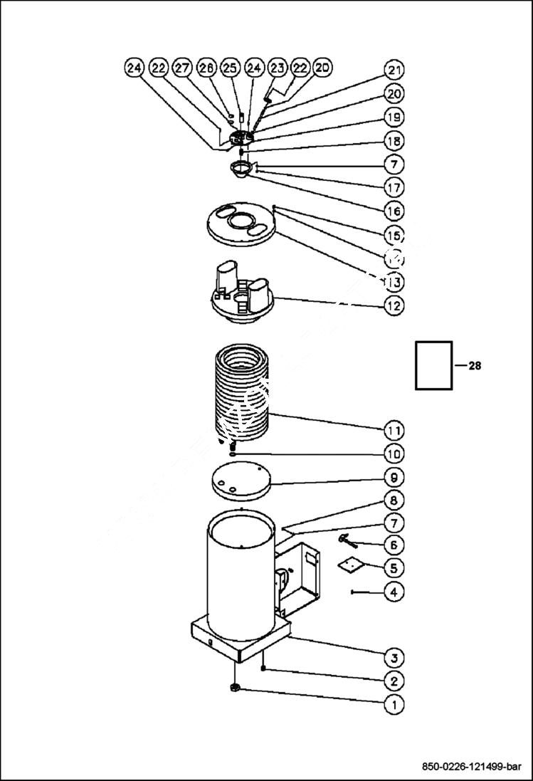 Схема запчастей Bobcat PRESSURE WASHER - BOILER ASSEMBLY EQUIPMENT