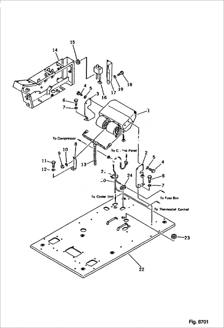 Схема запчастей Bobcat 130 - CAR COOLER PIPING 1/2 (PC60) OPTIONAL PARTS