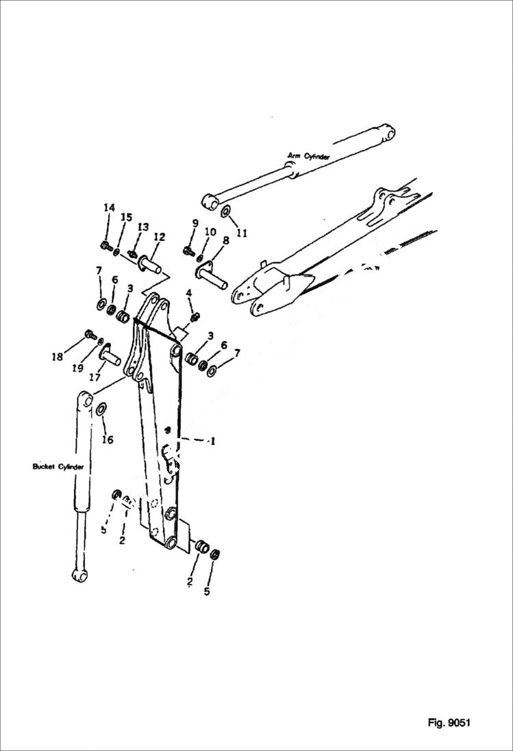 Схема запчастей Bobcat 76 - ARM (FOR ADDITIONAL VALVE) USE SPEC. (OP) OPTIONAL PARTS, MARK PLATE
