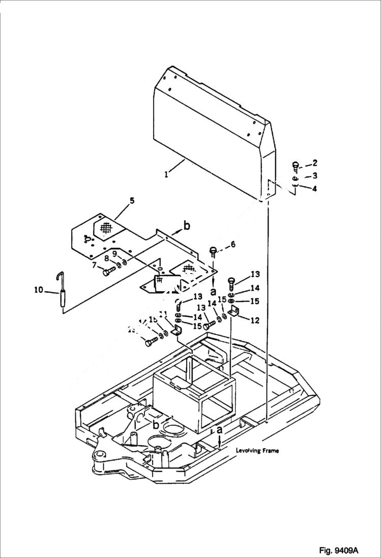 Схема запчастей Bobcat 56 - FLOOR PLATE (FOR ADDITIONAL VALVE) REVOLVING FRAME AND CAB