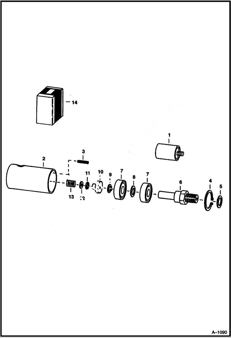 Схема запчастей Bobcat 500s - VARIABLE SPEED SWIVEL COUPLING Deublin Union HYDRAULIC SYSTEM