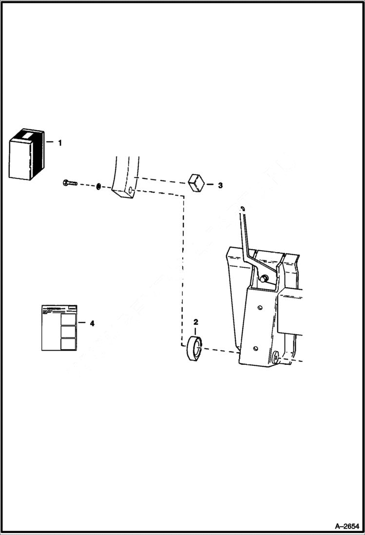 Схема запчастей Bobcat 600s - TILT STOP KIT ACCESSORIES & OPTIONS