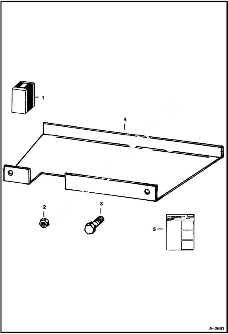 Схема запчастей Bobcat 700s - FUEL TANK SHIELD ACCESSORIES & OPTIONS