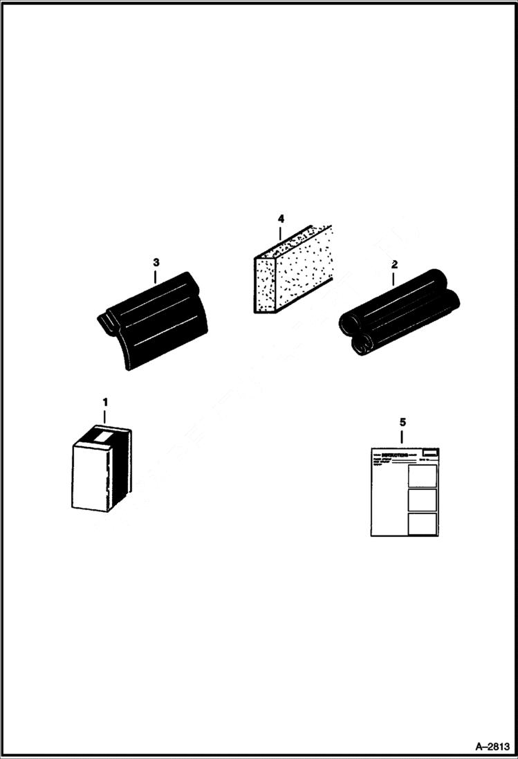 Схема запчастей Bobcat 700s - AIR SEAL KIT (S/N 19999 & Below) ACCESSORIES & OPTIONS