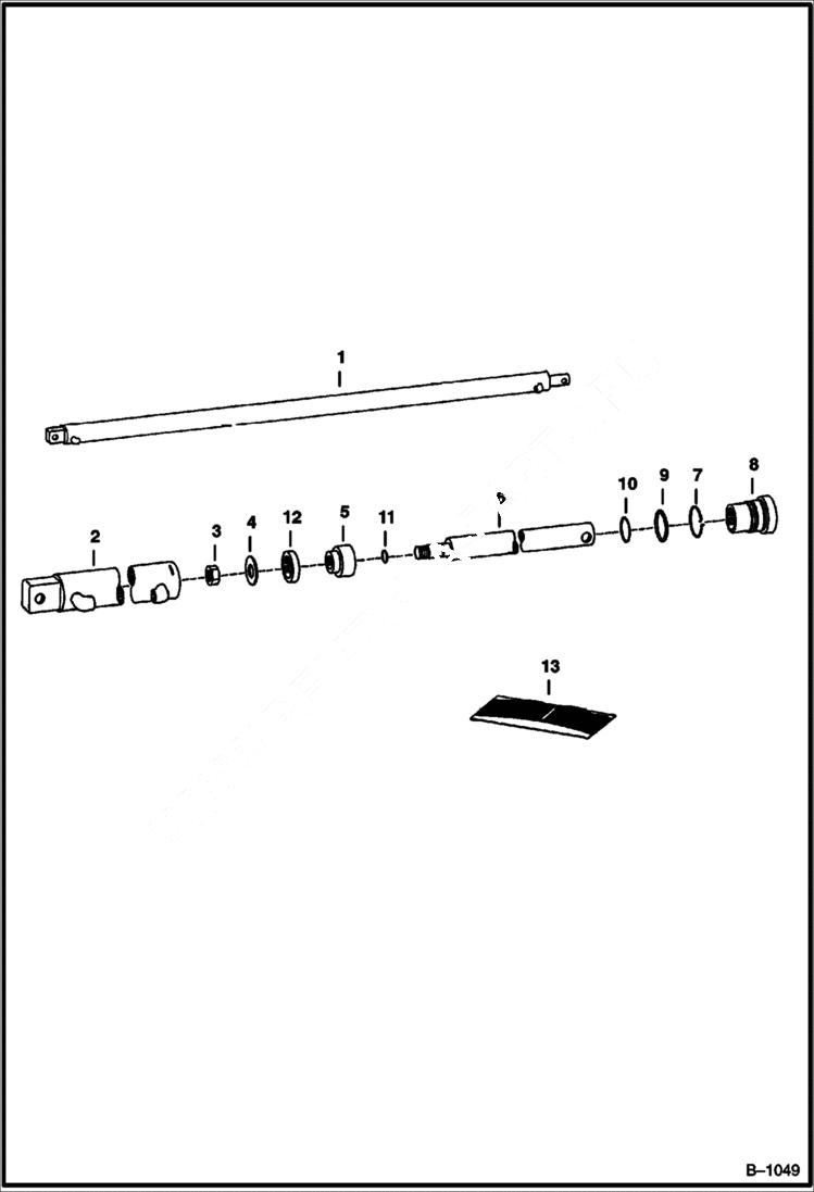 Схема запчастей Bobcat 600s - LIFT CYLINDER Vertical Forklift ACCESSORIES & OPTIONS